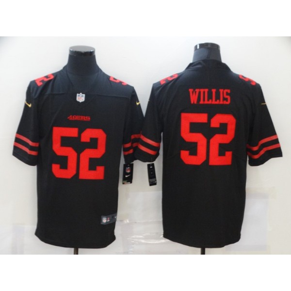 San Francisco 49ers #52 Patrick Willis Black Vapor Untouchable Limited Stitched Jersey