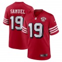 San Francisco 49ers #19 Deebo Samuel Scarlet 2021 75th Anniversary Stitched Game Jersey