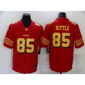 San Francisco 49ers #85 George Kittle Red Gold Vapor Untouchable Limited Stitched Jersey