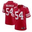San Francisco 49ers #54 Fred Warner 2022 New Scarlet Stitched Game Jersey