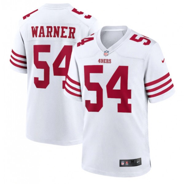 San Francisco 49ers #54 Fred Warner 2022 New White Stitched Game Jersey