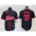San Francisco 49ers #19 Deebo Samuel Black Cool Base Stitched Baseball Jersey
