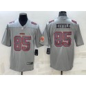 San Francisco 49ers #85 George Kittle Gray With Patch Atmosphere Fashion Stitched Jersey