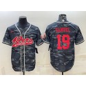 San Francisco 49ers #19 Deebo Samuel Gray Red Camo With Patch Cool Base Stitched Baseball Jersey