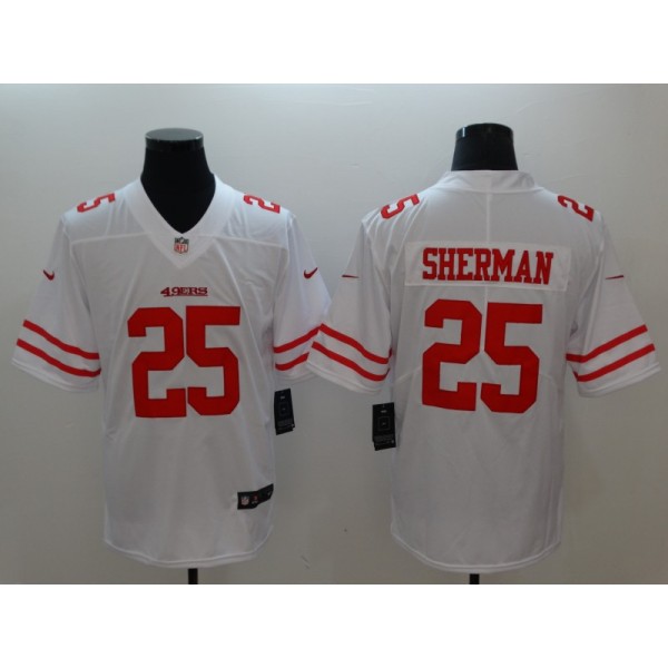 San Francisco 49ers #25 Richard Sherman White Vapor Untouchable Limited Stitched Jersey