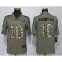 San Francisco 49ers #10 Jimmy Garoppolo Olive Camo Salute To Service Limited Stitched Jersey
