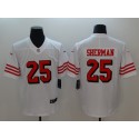 San Francisco 49ers #25 Richard Sherman Nike White Color Rush Vapor Untouchable Limited Stitched Jersey