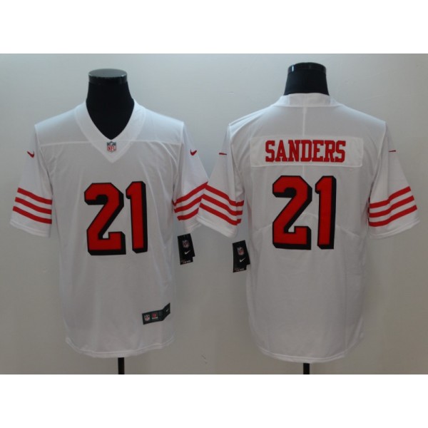 San Francisco 49ers #21 Deion Sanders White Untouchable Limited Stitched Jersey