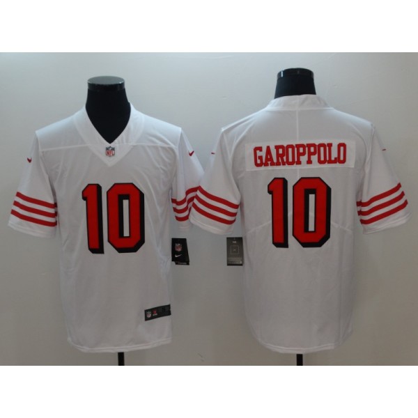 San Francisco 49ers #10 Jimmy Garoppolo Nike White Color Rush Vapor Untouchable Limited Stitched Jersey