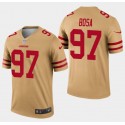 San Francisco 49ers #97 Nick Bosa Gold Inverted Legend Stitched Jersey