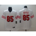 San Francisco 49ers #85 George Kittle New White Vapor Untouchable Limited Stitched Jersey
