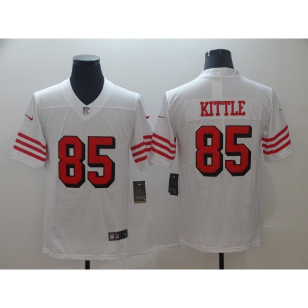 San Francisco 49ers #85 George Kittle New White Vapor Untouchable Limited Stitched Jersey