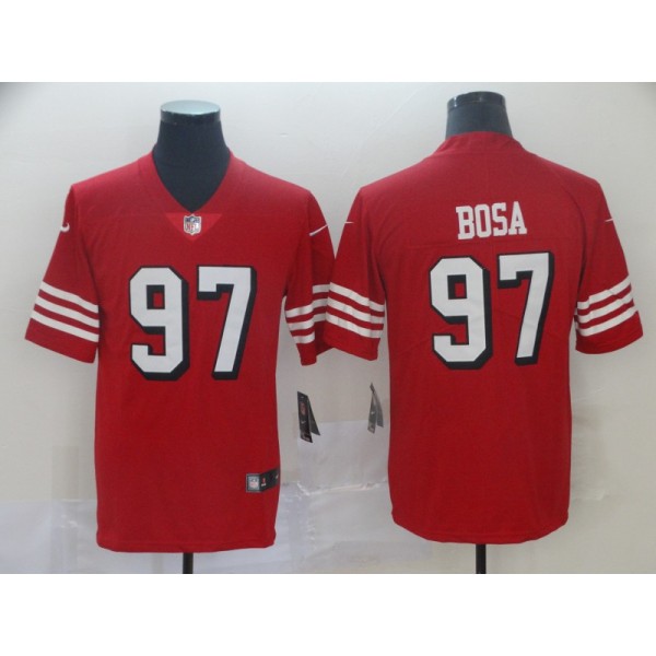 San Francisco 49ers #97 Nick Bosa New Red Color Rush Limited Stitched Jersey