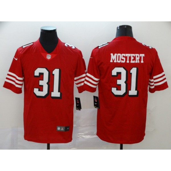 San Francisco 49ers #31 Raheem Mostert New Red Vapor Untouchable Limited Stitched Jersey