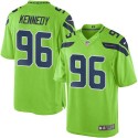 Seahawks #96 Cortez Kennedy Green Stitched Limited Rush Nike Jersey