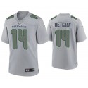Seattle Seahawks #14 D.K. Metcalf Gray Atmosphere Fashion Stitched Game Jersey