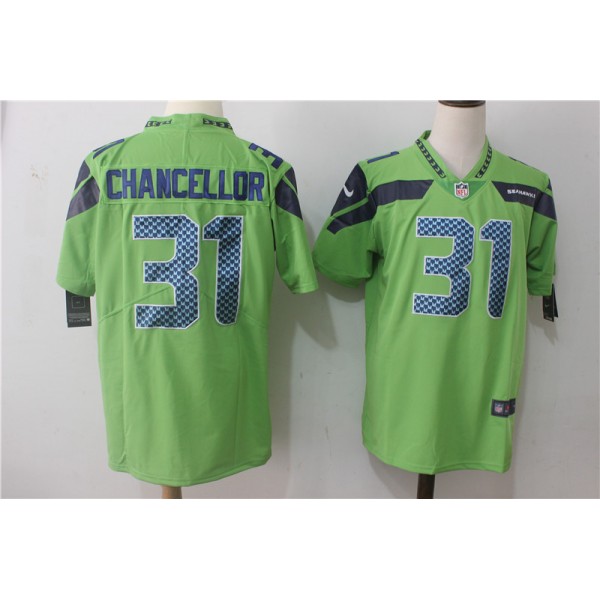Seattle Seahawks #31 Kam Chancellor Steel Green Stitched Vapor Untouchable Limited Nike Jersey