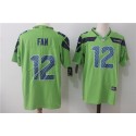 Seattle Seahawks #12 Fan Green Stitched Vapor Untouchable Limited Nike Jersey