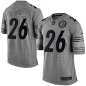 Steelers #26 Le'Veon Bell Gray Stitched Limited Gridiron Gray Nike Jersey