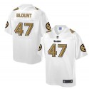 Steelers #47 Mel Blount White Pro Line Fashion Game Nike Jersey
