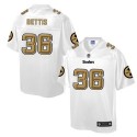 Steelers #36 Jerome Bettis White Pro Line Fashion Game Nike Jersey
