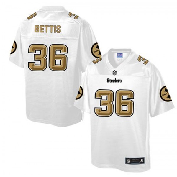Steelers #36 Jerome Bettis White Pro Line Fashion Game Nike Jersey