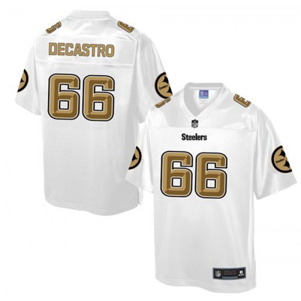 Steelers #66 David DeCastro White Pro Line Fashion Game Nike Jersey
