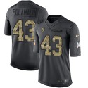 Steelers #43 Troy Polamalu Black Stitched Limited 2016 Salute To Service Nike Jersey
