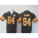 Steelers #84 Antonio Brown Black Limited Rush Stitched Nike Jersey