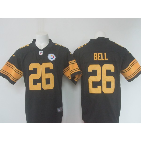 Steelers # 26 Le'Veon Bell Black Limited Rush Stitched Nike Jersey