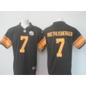 Steelers #7 Ben Roethlisberger Black Limited Rush Stitched Nike Jersey