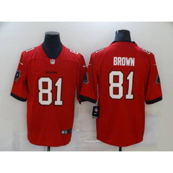 Tampa Bay Buccaneers #81 Antonio Brown Red Vapor Untouchable Limited Stitched Jersey