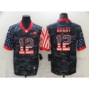 Tampa Bay Buccaneers #12 Tom Brady 2020 Camo USA Flag Limited Stitched Jersey