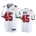 Tampa Bay Buccaneers #45 Devin White White 2021 Super Bowl LV Limited Stitched Jersey