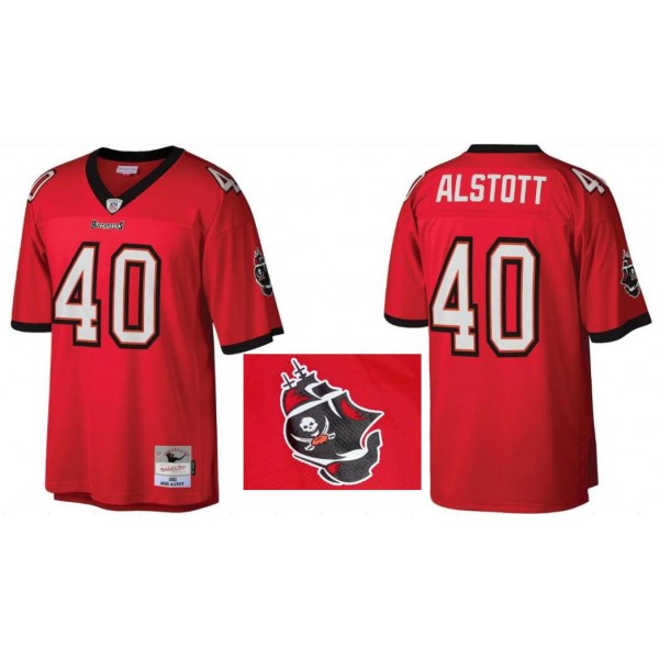 Tampa Bay Buccaneers #40 Mike Alstott Red Stitched Jersey