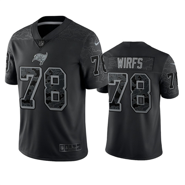 Tampa Bay Buccaneers #78 Tristan Wirfs Black Reflective Limited Stitched Jersey
