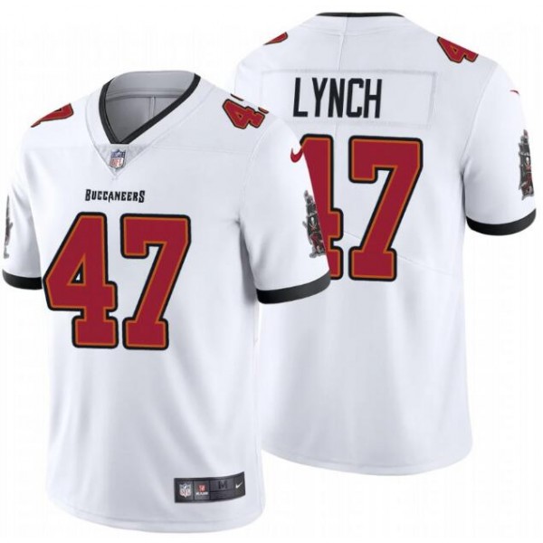 Tampa Bay Buccaneers #47 John Lynch 2020 White Vapor Untouchable Limited Stitched Jersey
