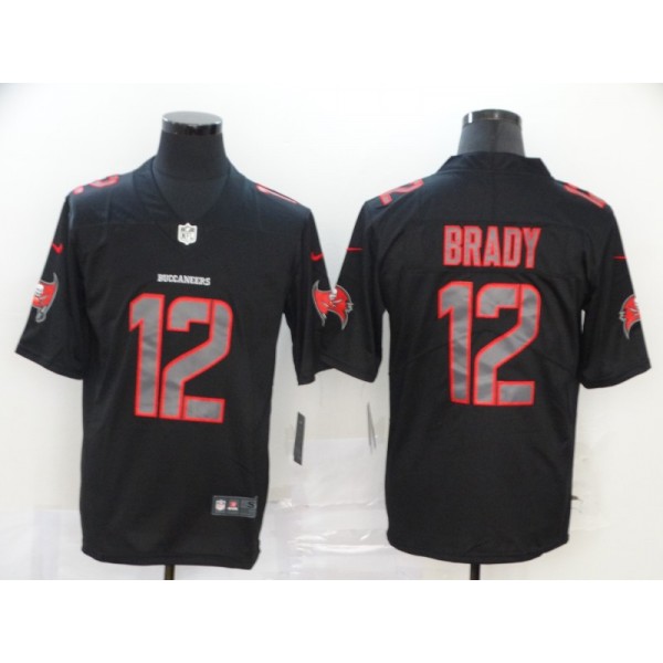 Tampa Bay Buccaneers #12 Tom Brady 2020 Black Impact Limited Stitched Jersey