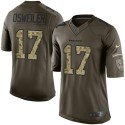 Texans #17 Brock Osweiler Green Stitched Limited Salute To Service Nike Jersey
