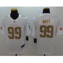 Texans #99 J.J. Watt White Stitched Limited Salute To Service Nike Jersey