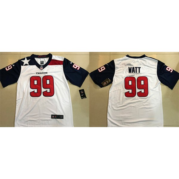 Texans #99 J.J. Watt White Limited Stitched Jersey