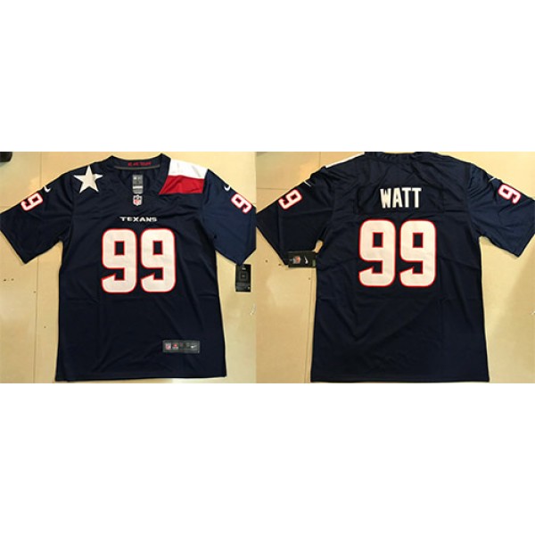 Texans #99 J.J. Watt Navy Limited Stitched Jersey