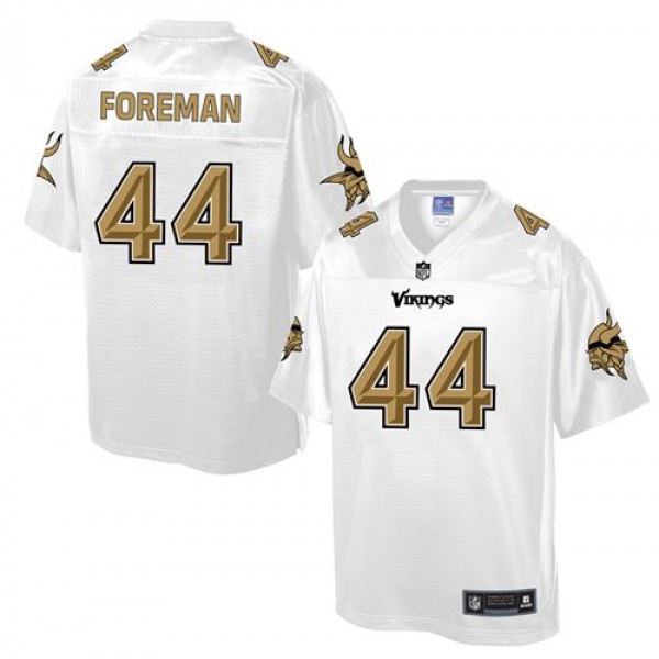 Vikings #44 Chuck Foreman White Pro Line Fashion Game Nike Jersey