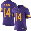 Vikings #14 Stefon Diggs Purple Stitched Limited Rush Nike Jersey