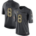 Vikings #8 Sam Bradford Black Stitched Limited 2016 Salute To Service Nike Jersey