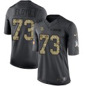 Vikings #73 Sharrif Floyd Black Stitched Limited 2016 Salute To Service Nike Jersey