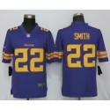 Vikings #22 Harrison Smith Purple Limited Rush Stitched Nike Jersey