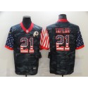 Washington Football Team #21 Sean Taylor 2020 Camo USA Flag Limited Stitched Jersey