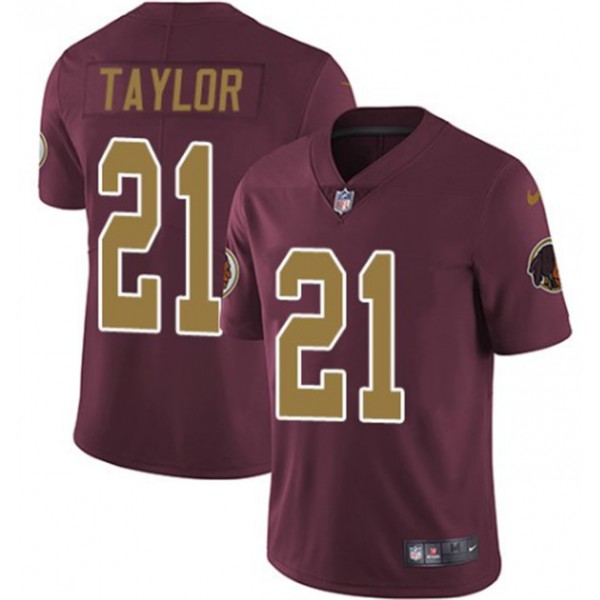 Washington Football Team #21 Sean Taylor Red Color Rush Limited Stitched Jersey