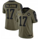 Washington Football Team #17 Terry McLaurin 2021 Olive Salute To Service Limited Stitched Jersey